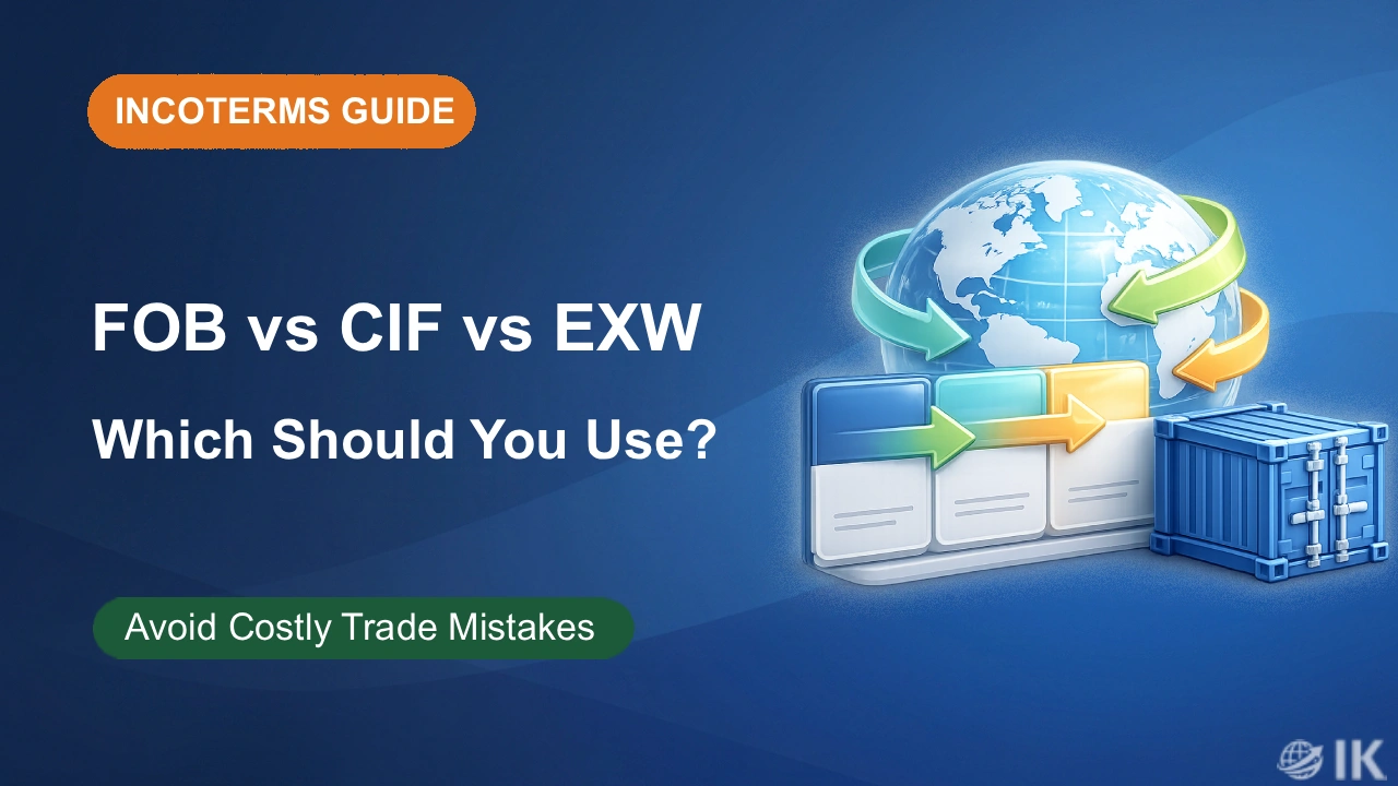 FOB vs CIF vs EXW – Which Incoterms Should Indian Exporters Use